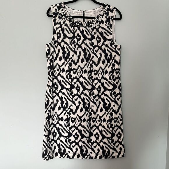 White Animal Print Day A-Line Dress - Picture 2 of 5